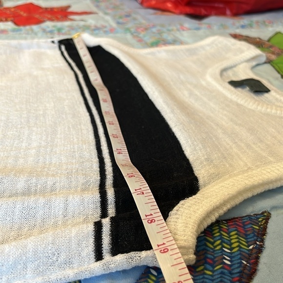 Left of Center for Anthropologie Sleeveless Shadow Striped Tunic - Picture 11 of 13